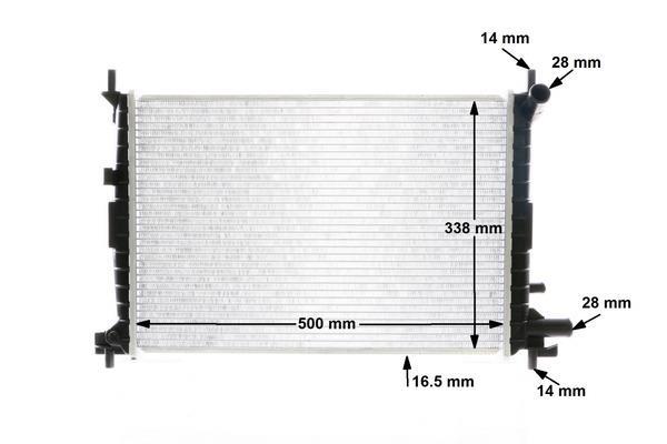 Radiateur moteur (Radiateur de refroidissement) MAHLE Aftermarket CR 375 000S