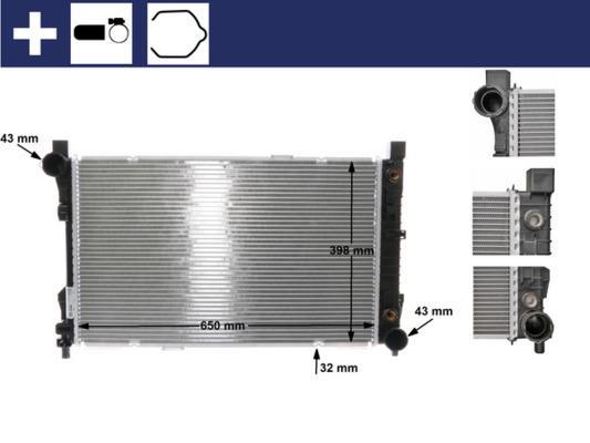 Radiateur moteur (Radiateur de refroidissement) MAHLE Aftermarket CR 387 000S