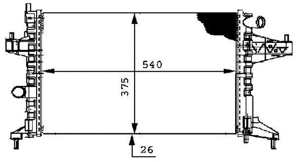 Radiateur moteur (Radiateur de refroidissement) MAHLE Aftermarket CR 389 000P