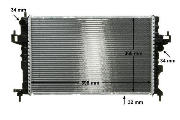 Radiateur moteur (Radiateur de refroidissement) MAHLE Aftermarket CR 391 000P