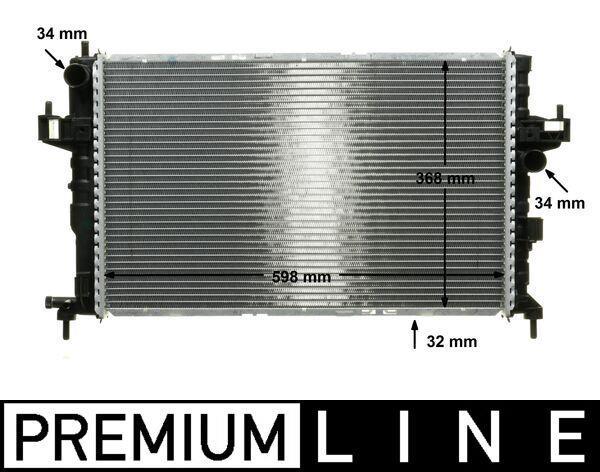 Radiateur moteur (Radiateur de refroidissement) MAHLE Aftermarket CR 391 000P