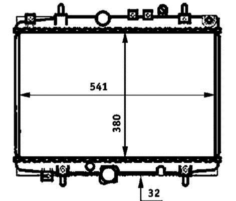 Radiateur moteur (Radiateur de refroidissement) MAHLE Aftermarket CR 393 000P
