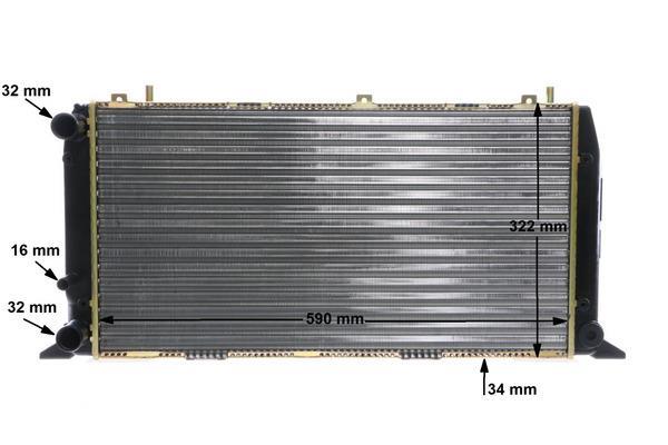 Radiateur moteur (Radiateur de refroidissement) MAHLE Aftermarket ref. CR 403 000S