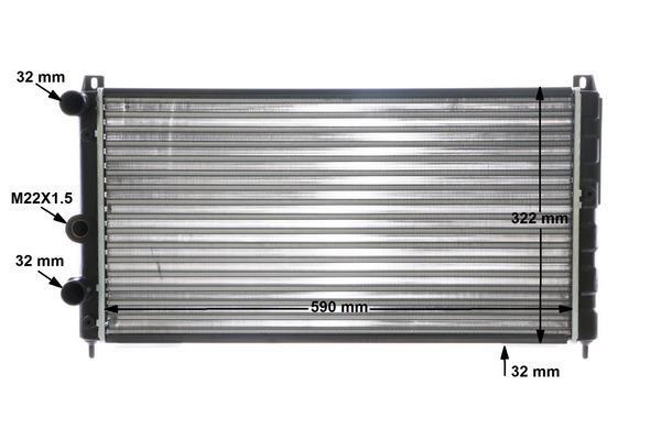 Radiateur moteur (Radiateur de refroidissement) MAHLE Aftermarket CR 405 000S