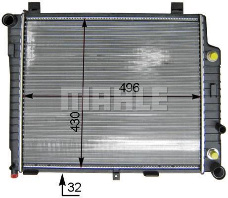 Radiateur moteur (Radiateur de refroidissement) MAHLE Aftermarket CR 406 000P