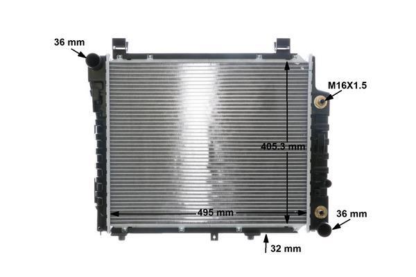 Radiateur moteur (Radiateur de refroidissement) MAHLE Aftermarket CR 406 000S