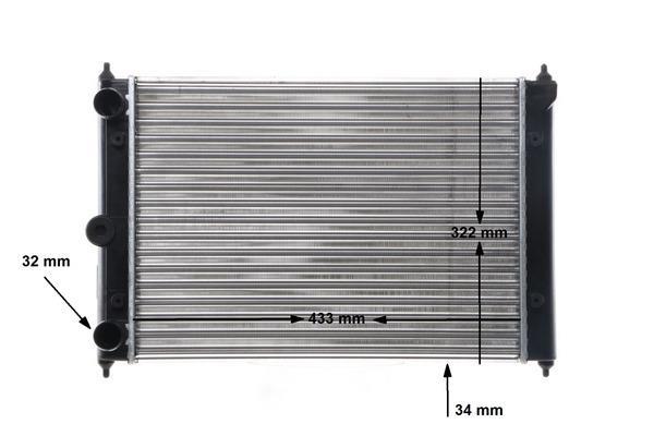 Radiateur moteur (Radiateur de refroidissement) MAHLE Aftermarket CR 408 000S