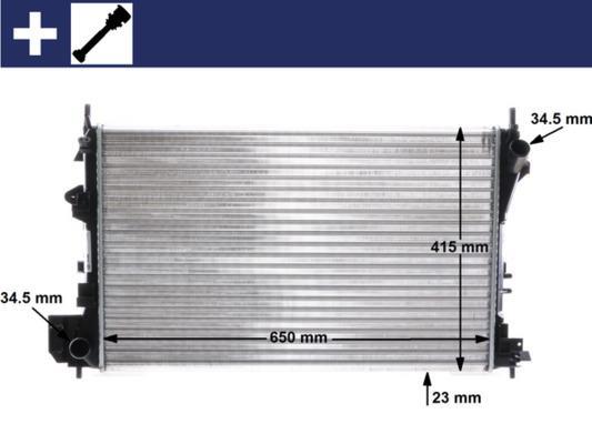 Radiateur moteur (Radiateur de refroidissement) MAHLE Aftermarket ref. CR 40 000S