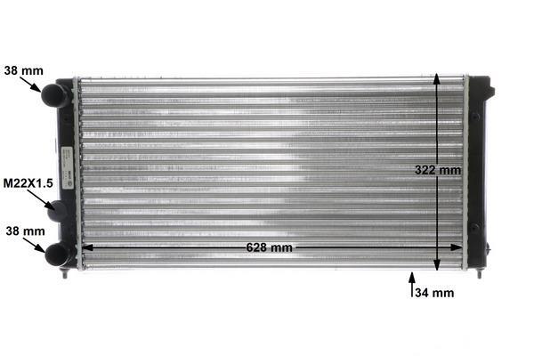 Radiateur moteur (Radiateur de refroidissement) MAHLE Aftermarket CR 411 000S