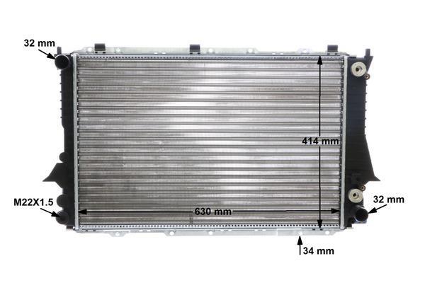 Radiateur moteur (Radiateur de refroidissement) MAHLE Aftermarket ref. CR 419 000S