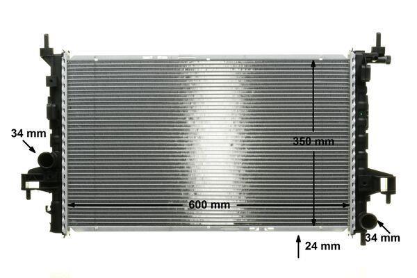 Radiateur moteur (Radiateur de refroidissement) MAHLE Aftermarket CR 422 000P