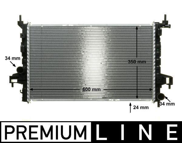 Radiateur moteur (Radiateur de refroidissement) MAHLE Aftermarket CR 422 000P