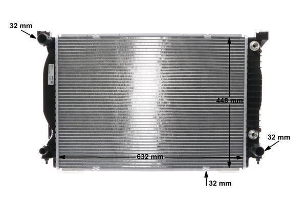Radiateur moteur (Radiateur de refroidissement) MAHLE Aftermarket CR 424 000S