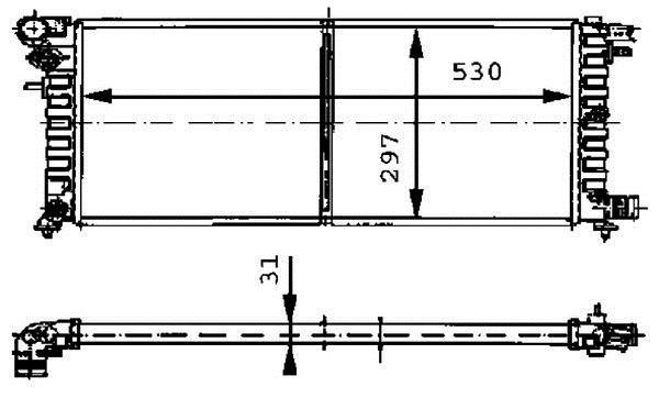 Radiateur moteur (Radiateur de refroidissement) MAHLE Aftermarket CR 430 000P