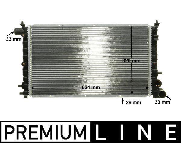 Radiateur moteur (Radiateur de refroidissement) MAHLE Aftermarket CR 430 000P