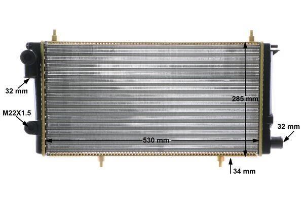 Radiateur moteur (Radiateur de refroidissement) MAHLE Aftermarket CR 431 000S