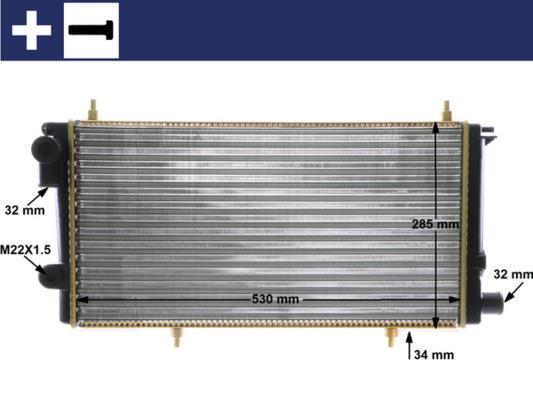 Radiateur moteur (Radiateur de refroidissement) MAHLE Aftermarket CR 431 000S