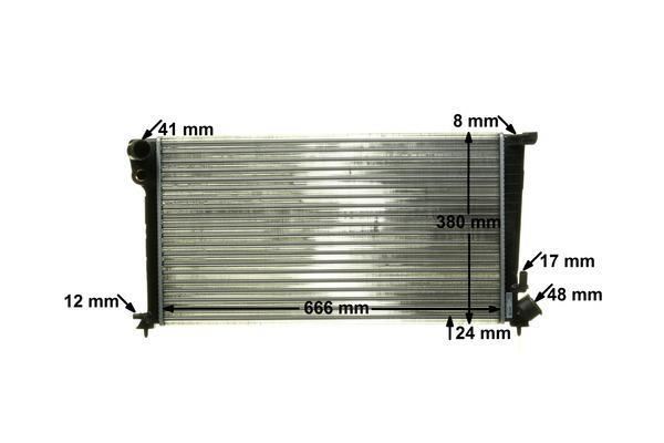 Radiateur moteur (Radiateur de refroidissement) MAHLE Aftermarket ref. CR 433 000P