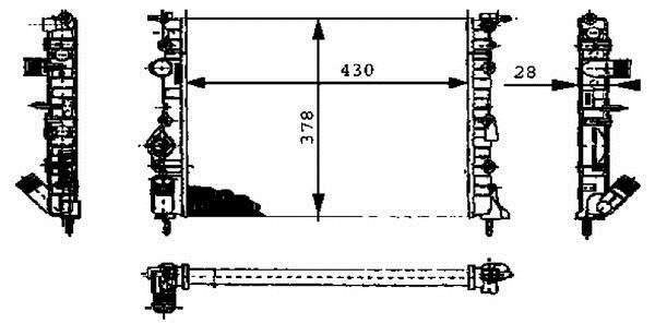 Radiateur moteur (Radiateur de refroidissement) MAHLE Aftermarket CR 449 000P