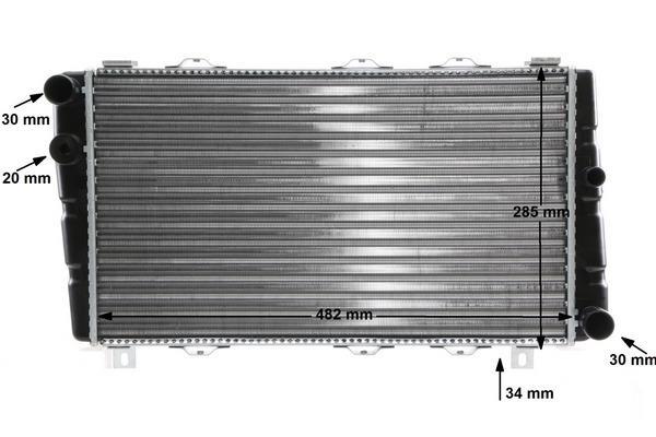 Radiateur moteur (Radiateur de refroidissement) MAHLE Aftermarket ref. CR 453 000S