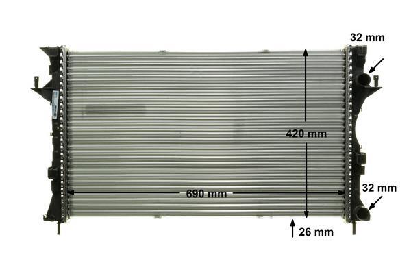 Radiateur moteur (Radiateur de refroidissement) MAHLE Aftermarket CR 459 000P