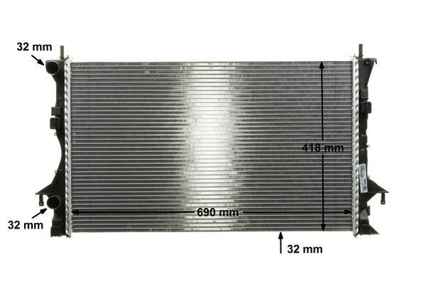 Radiateur moteur (Radiateur de refroidissement) MAHLE Aftermarket ref. CR 461 000P