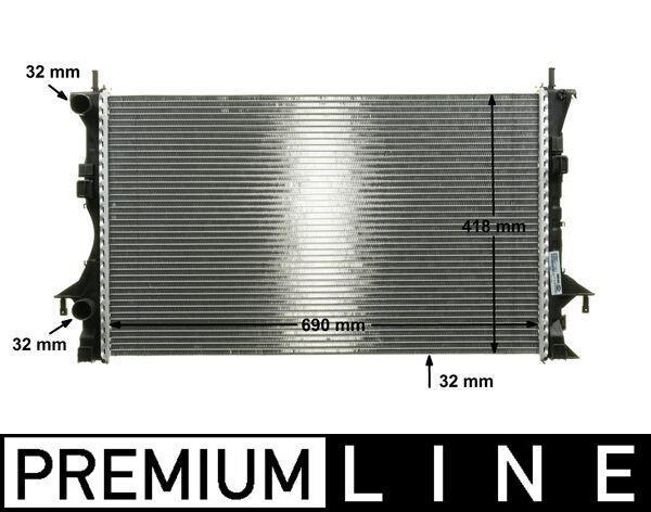 Radiateur moteur (Radiateur de refroidissement) MAHLE Aftermarket ref. CR 461 000P