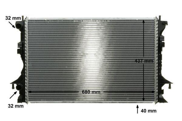 Radiateur moteur (Radiateur de refroidissement) MAHLE Aftermarket CR 462 000P