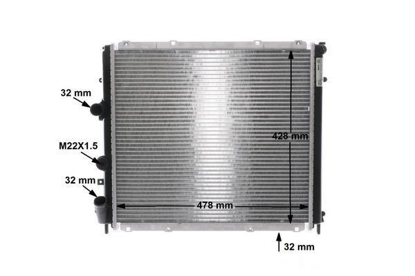 Radiateur moteur (Radiateur de refroidissement) MAHLE Aftermarket CR 465 000S