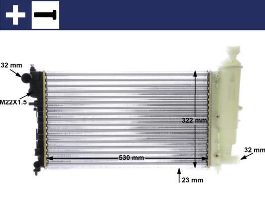 Radiateur moteur (Radiateur de refroidissement) MAHLE Aftermarket CR 468 000S
