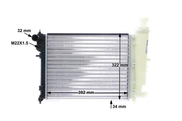 Radiateur moteur (Radiateur de refroidissement) MAHLE Aftermarket CR 469 000S
