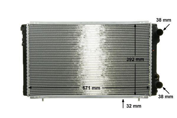 Radiateur moteur (Radiateur de refroidissement) MAHLE Aftermarket CR 474 000P