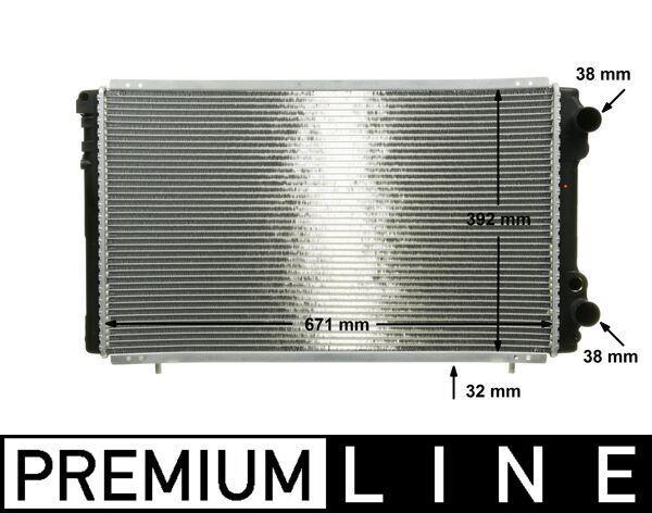 Radiateur moteur (Radiateur de refroidissement) MAHLE Aftermarket CR 474 000P