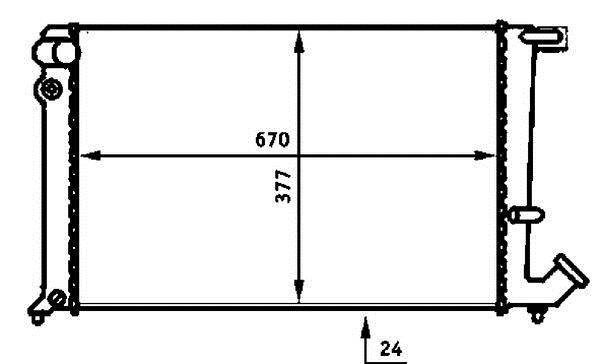 Radiateur moteur (Radiateur de refroidissement) MAHLE Aftermarket CR 475 000S
