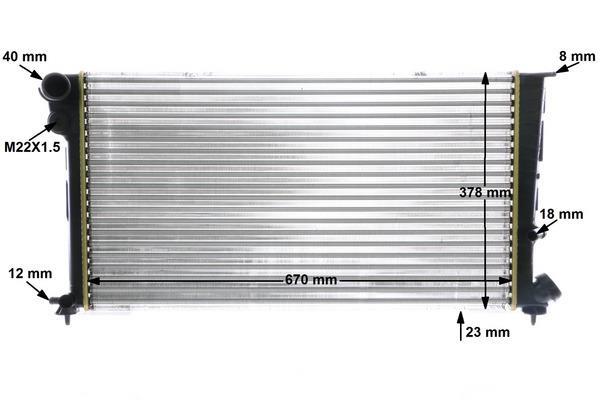 Radiateur moteur (Radiateur de refroidissement) MAHLE Aftermarket CR 475 000S