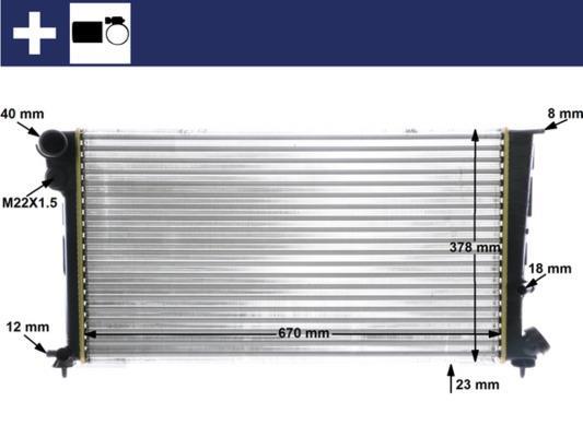 Radiateur moteur (Radiateur de refroidissement) MAHLE Aftermarket CR 475 000S
