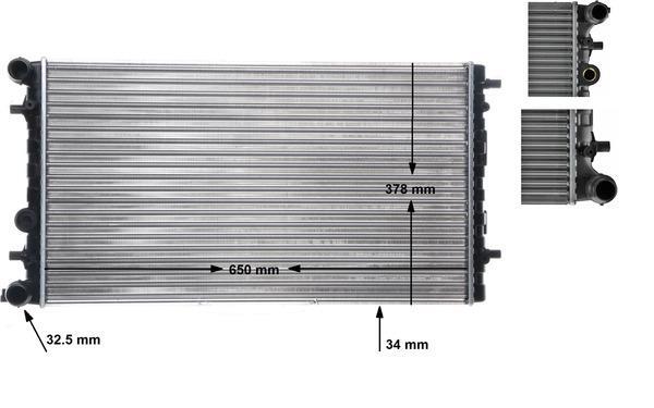Radiateur moteur (Radiateur de refroidissement) MAHLE Aftermarket CR 477 001S