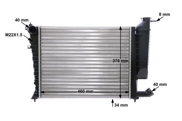Radiateur moteur (Radiateur de refroidissement) MAHLE Aftermarket CR 478 000S