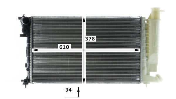 Radiateur moteur (Radiateur de refroidissement) MAHLE Aftermarket ref. CR 481 000S