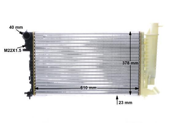 Radiateur moteur (Radiateur de refroidissement) MAHLE Aftermarket ref. CR 487 000S