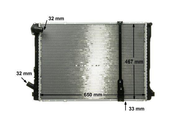 Radiateur moteur (Radiateur de refroidissement) MAHLE Aftermarket CR 492 000S
