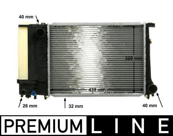 Radiateur moteur (Radiateur de refroidissement) MAHLE Aftermarket CR 495 000P