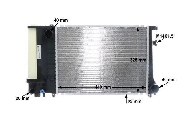 Radiateur moteur (Radiateur de refroidissement) MAHLE Aftermarket CR 495 000S