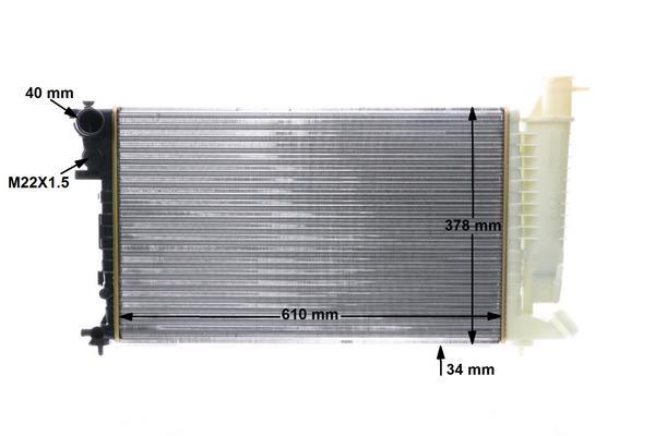 Radiateur moteur (Radiateur de refroidissement) MAHLE Aftermarket ref. CR 497 000S