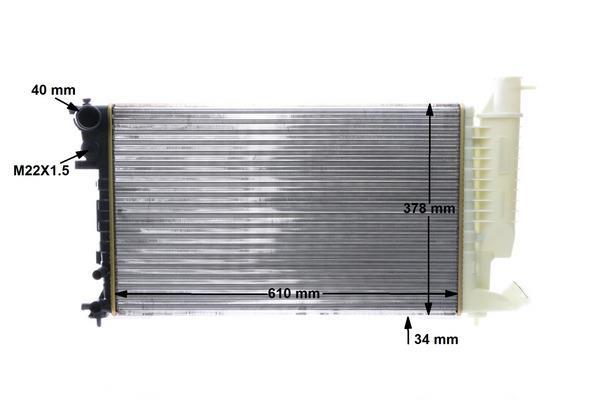 Radiateur moteur (Radiateur de refroidissement) MAHLE Aftermarket ref. CR 498 000S