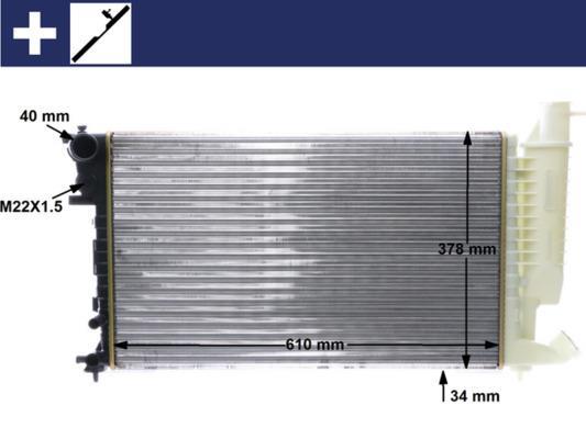 Radiateur moteur (Radiateur de refroidissement) MAHLE Aftermarket ref. CR 498 000S