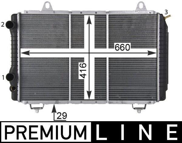 Radiateur moteur (Radiateur de refroidissement) MAHLE Aftermarket CR 499 000P