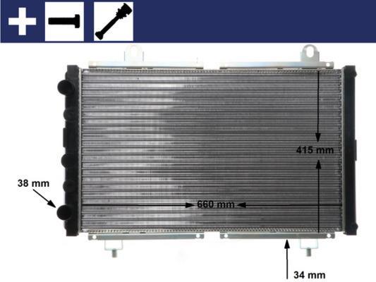 Radiateur moteur (Radiateur de refroidissement) MAHLE Aftermarket CR 499 000S