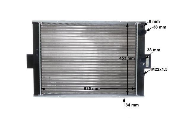 Radiateur moteur (Radiateur de refroidissement) MAHLE Aftermarket ref. CR 501 000S