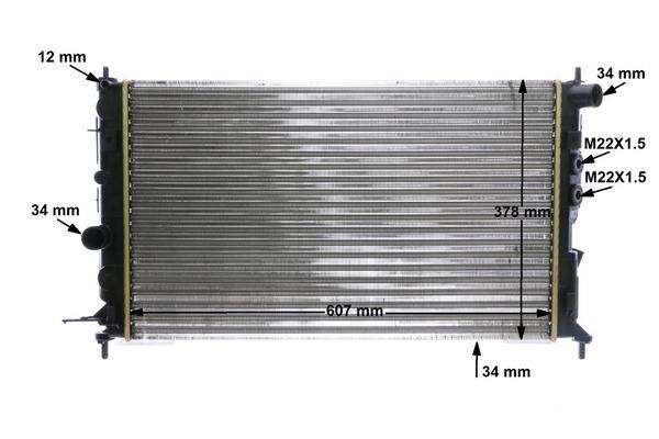 Radiateur moteur (Radiateur de refroidissement) MAHLE Aftermarket CR 506 000P